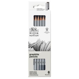 Winsor & Newton Studio Collection Graphite Pencil Tin, Set of 6
