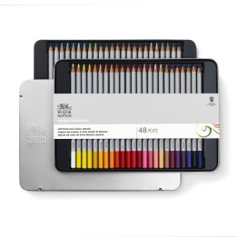 Winsor & Newton Studio Collection Colored Pencil Tin, Set of 48