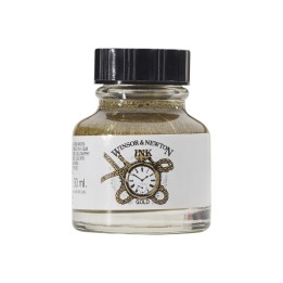 Winsor & Newton Drawing Ink, 30 mL Bottle, Gold