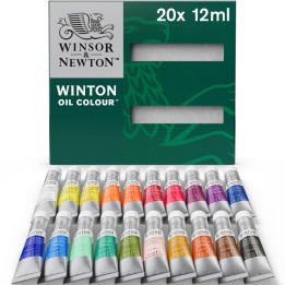 Winsor & Newton Winton Oil Color Paint, 12 mL Tubes, 20 Colors