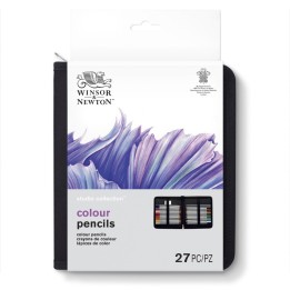 Winsor & Newton Studio Collection Colored Pencil Wallet, 27 Pieces