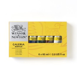 Winsor & Newton Galeria Acrylic Paint, 60 mL Tubes, 6 Colors