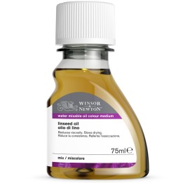 Winsor & Newton Artisan Linseed Oil, Water-Mixable Oil Paint Medium, 75 mL Bottle