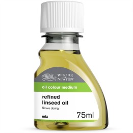 Winsor & Newton Refined Linseed Oil, Oil Paint Medium, 75 mL Bottle