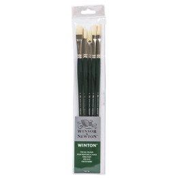Winsor & Newton Winton Oil Brushes, Long Handle, Set of 5