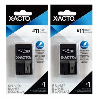X-ACTO® Nonrefillable Blade Dispenser, 15 Blades Per Pack, 2 Packs