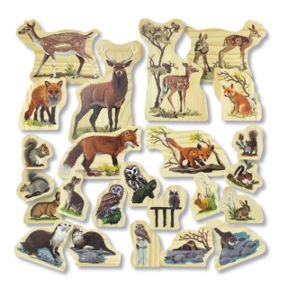 Yellow Door Woodland Animal Families Wooden Characters