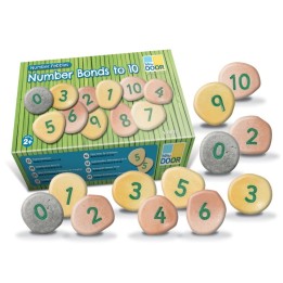 Yellow Door Number Pebbles, Set of 22