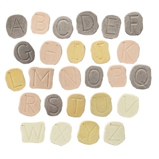 Yellow Door Feels-Write Uppercase Letter Stones