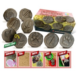 Yellow Door Let's Investigate Farmyard Footprints Stone, Pack of 8