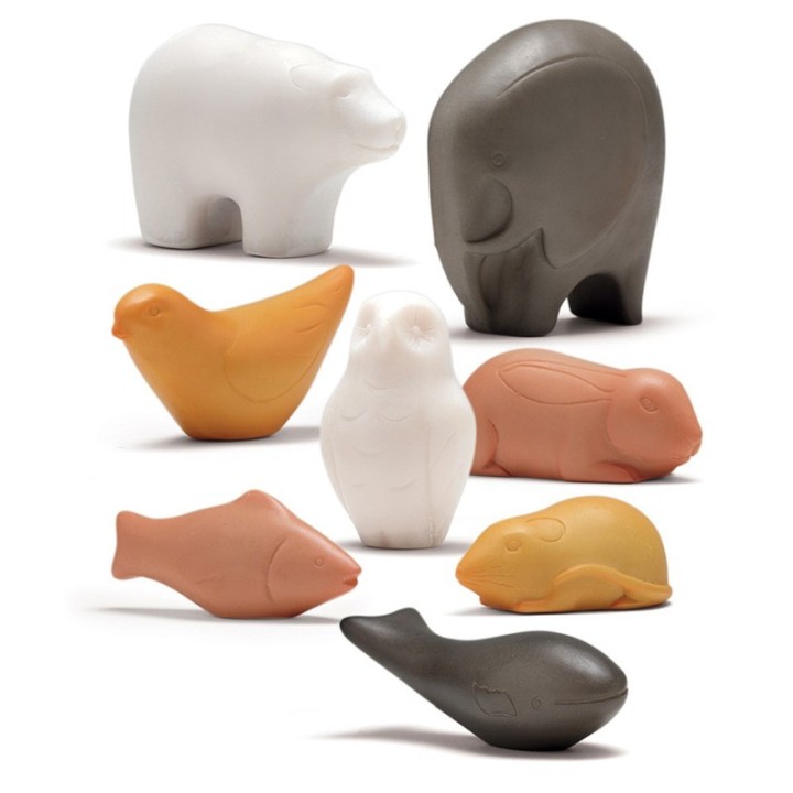 Yellow Door Sensory Play Animal Stone, Pack of 8