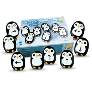 Yellow Door Pre-Coding Penguin Stones, Set of 18