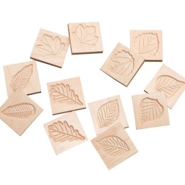 Yellow Door Match Me: Sensory Leaf Tiles, Set of 12
