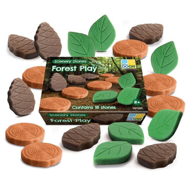 Yellow Door Scenery Stones – Forest Play, Set of 18