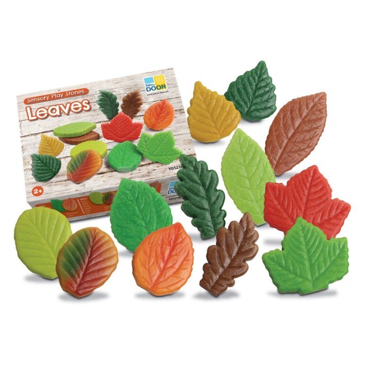 Yellow Door Sensory Play Stones - Leaves - Set of 12