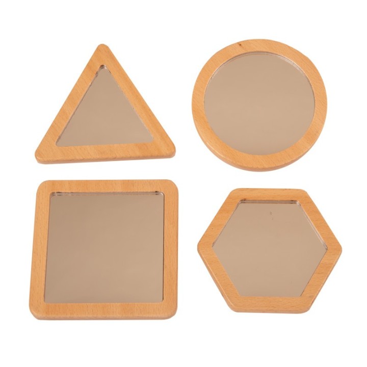 Learn Well Little Looking Shape Mirrors - Set of 4