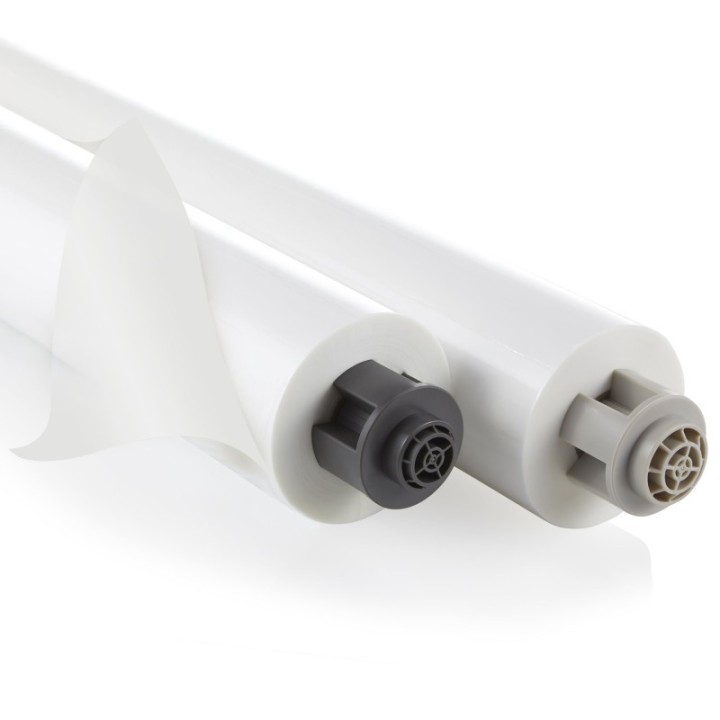 GBC® EZ Load Gray End Cap Laminating Roll Film, Gloss, 25" x 500', 1.5 mil, 2 Rolls