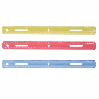 Westcott® 12" Plastic Ruler, Assorted Colors (No Color Choice)