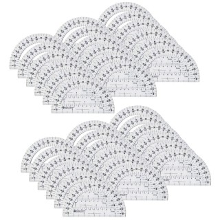 Westcott® Protractor 6", 180 degree, Clear, Pack of 36