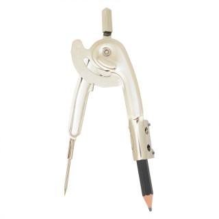 Westcott® Ball Bearing Measuring Compass, 13" Diameter, Metal, Metallic Color