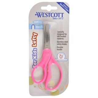 Westcott® 5" Lefty Hard Handle Kids Scissors, Blunt, Assorted Colors (No Color Choice)