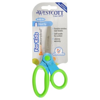 Westcott® 5" Anti-Microbial Kids Scissors, Blunt, Assorted Colors (No Color Choice)