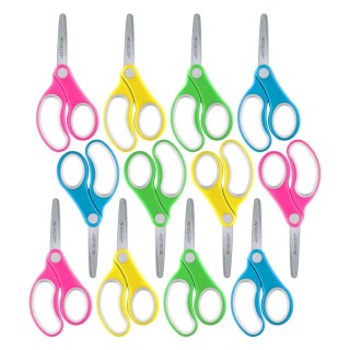 Westcott® Soft Handle 5" Kids Scissors, Blunt, Assorted Colors, Pack of 12