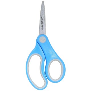 Westcott® Soft Handle 5" Kids Scissors, Pointed, Assorted Colors (No Color Choice)