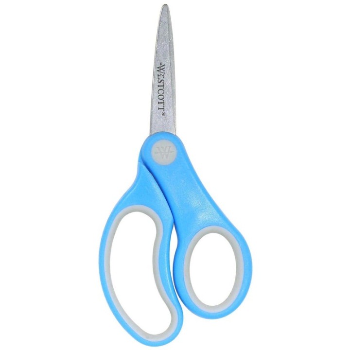 Westcott® Soft Handle 5" Kids Scissors, Pointed, Assorted Colors (No Color Choice)