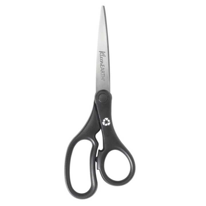 Westcott® KleenEarth® Basic 8" Scissors, Straight, Black