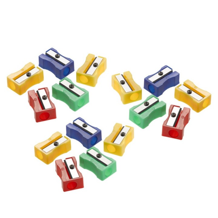 Westcott® Single-Hole Pencil Sharpener, Assorted Colors (No Color Choice), 24 Per Pack, 3 Packs