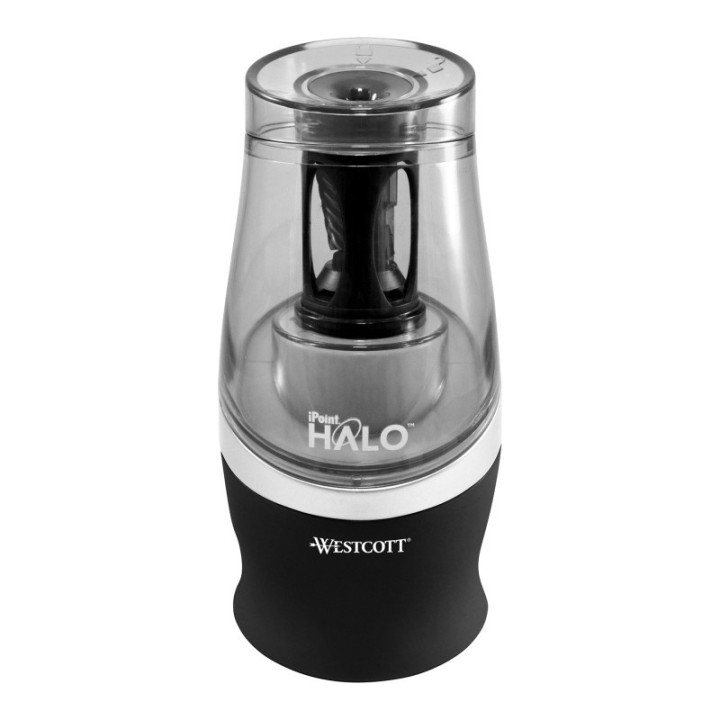 Westcott® iPoint Halo Electric Pencil Sharpener, Black