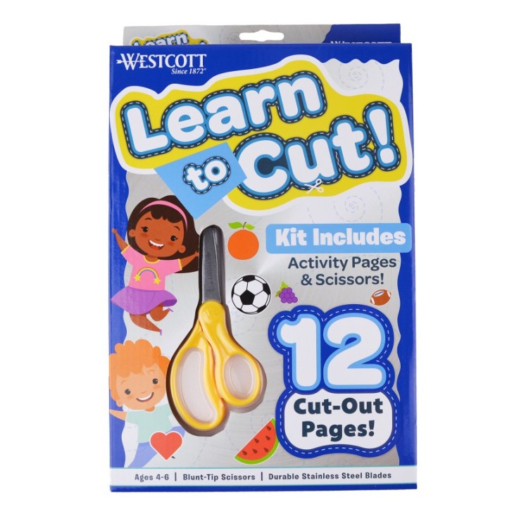 Westcott® Learn-to-Cut Kit for Kids, 12 Pieces
