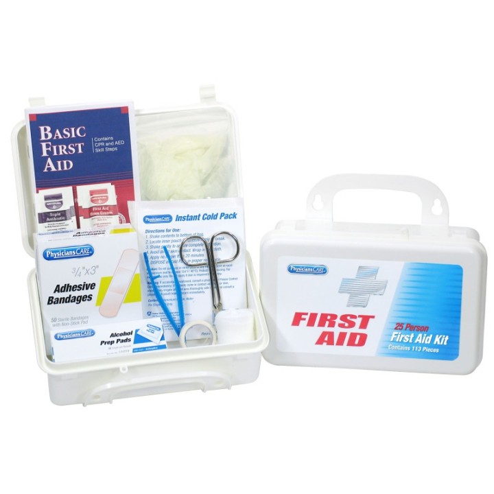 First Aid Only® 25 Person First Aid Kit, 112 Pieces
