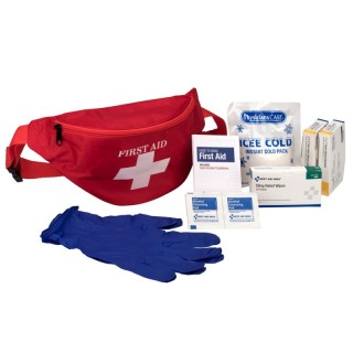 First Aid Only® First Aid Kit Fanny Pack, Fabric Case, 49 Pieces