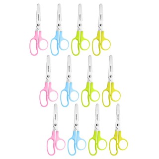 Westcott® Value Kids Scissors, Blunt, 5", Assorted Colors, Pack of 12