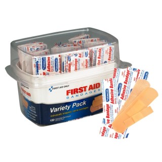 First Aid Only® Assorted Bandage Box Kit, 150 Pieces