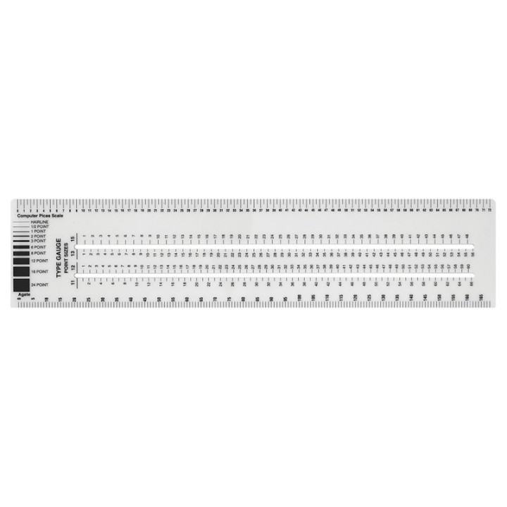 Westcott® Graphic Arts Ruler, 3" x 12"