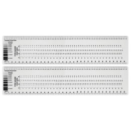 Westcott® Graphic Arts Ruler, 3" x 12", Pack of 2
