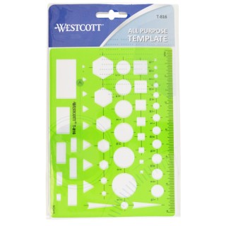 Westcott® General Purpose Drawing Template