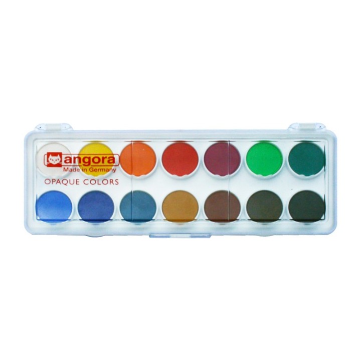 Angora 14-Pan Opaque Watercolor General Set