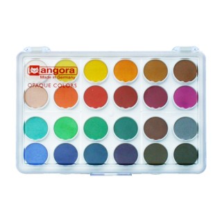 Angora 24-Pan Opaque Watercolor General Set