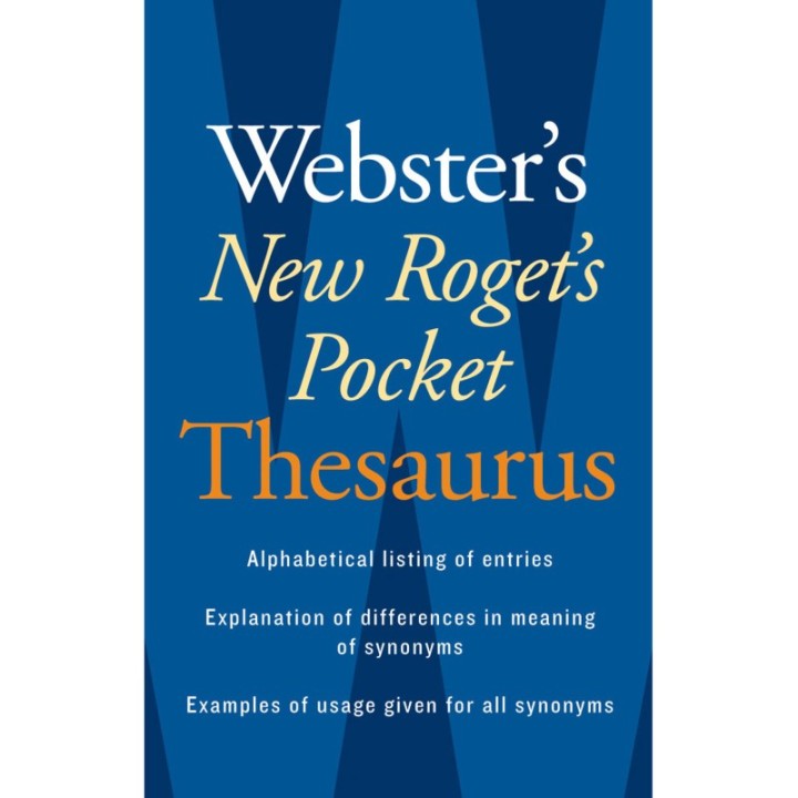 Houghton Mifflin Harcourt Webster's New Roget's Pocket Thesaurus