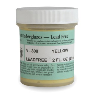 AMACO Velvet Underglaze, 2 oz, Yellow V-308
