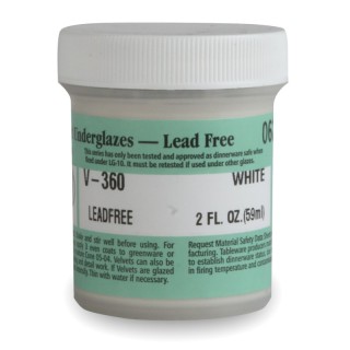 AMACO Velvet Underglaze, 2 oz, White V-360