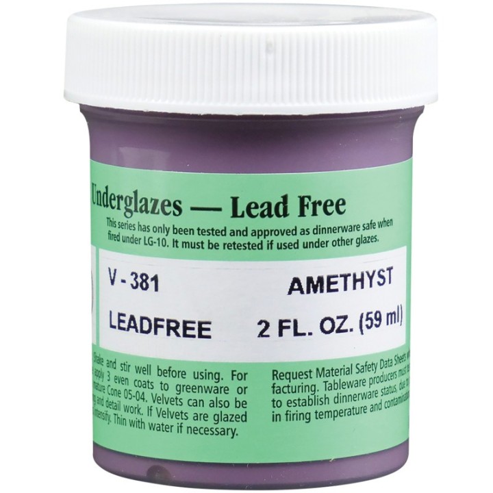 AMACO Velvet Underglaze, 2 oz, Amethyst V-381