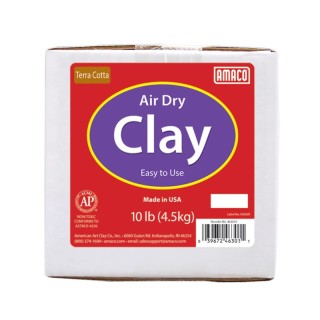 AMACO Air Dry Clay, Terra Cotta, 10 lbs.