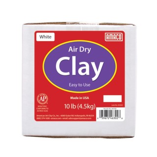AMACO Air Dry Clay, White, 10 lbs.
