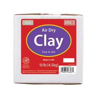 AMACO Air Dry Clay, Gray, 10 lbs.