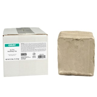 AMACO Air Dry Clay, Gray, 25 lbs.